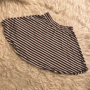Charlotte Russe striped skater skirt S
